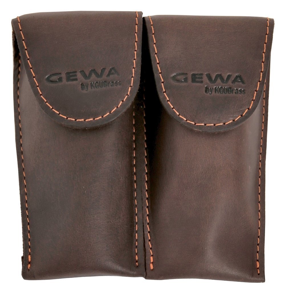 GEWA Crazy Horse Trumpet Double pour 2 embouchures de trompettes, marron
