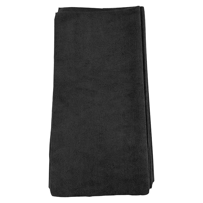 Chiffon en microfibre, 40x40cm, 330gsm, 10 pièces Noir