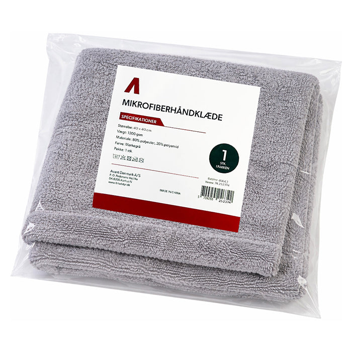Serviette en microfibre, 40x40cm, 1200gsm