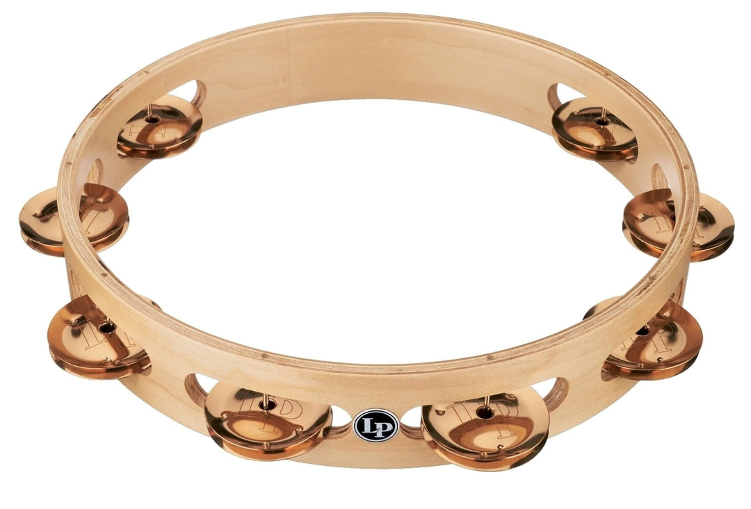 Latin Percussion Tambourin Pro 10 in à rangée simple Tambourin - Bronze (LP380A-BZ)
