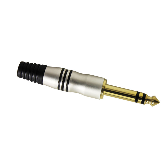 Cable Connector 6.3 mm Jack Stereo Gold