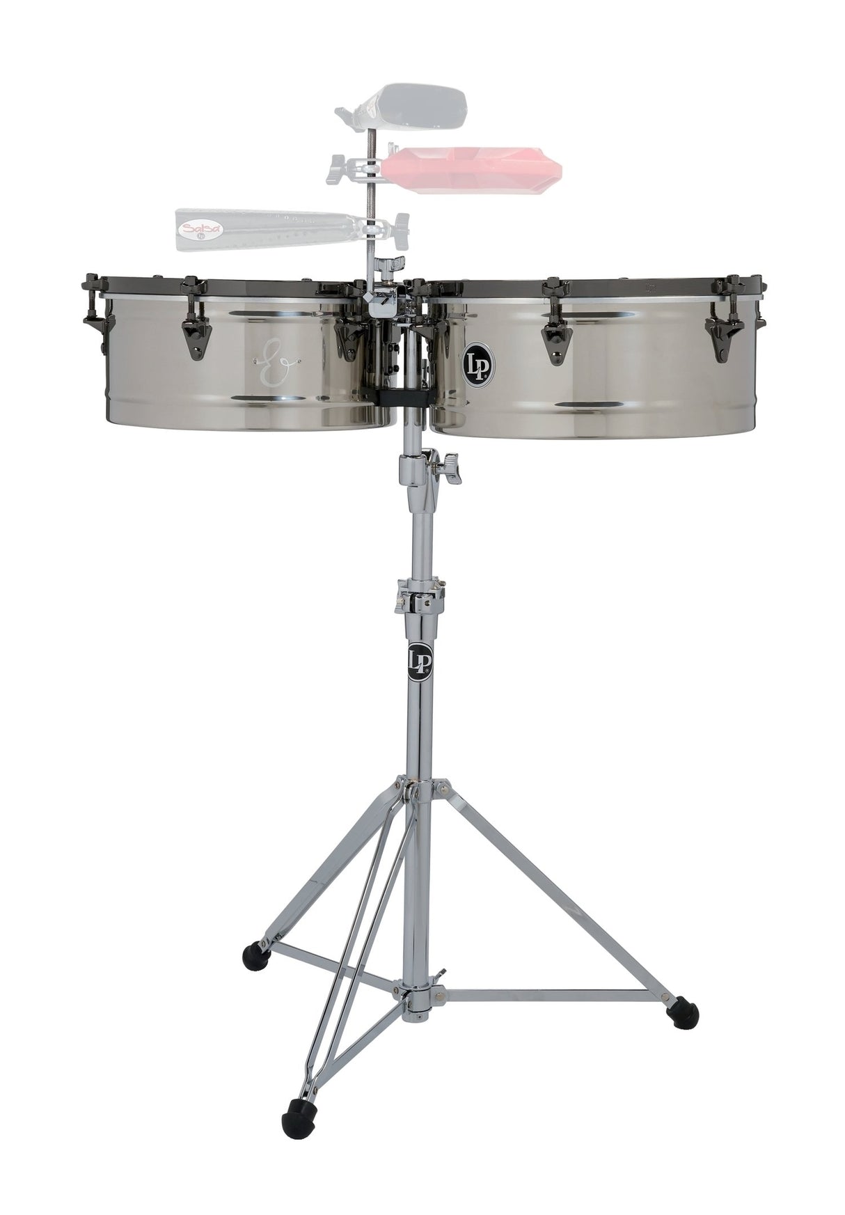 Latin Percussion Timbales E-Class Stainless Steel - 14"/15" (LP1415-EC)