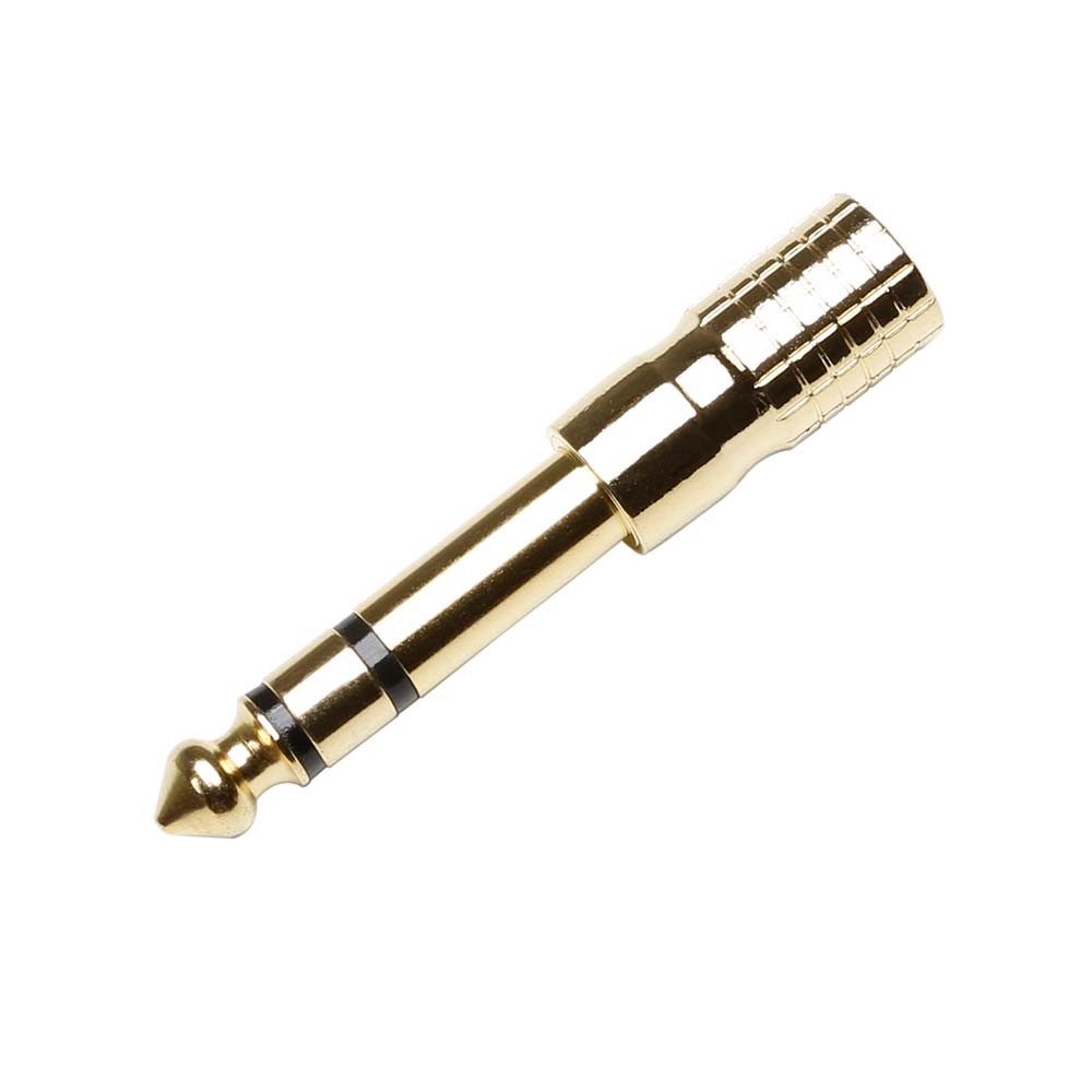 Adapter 3.5mm Stereo Jack to 6.3mm Stereo Jack (Gold)