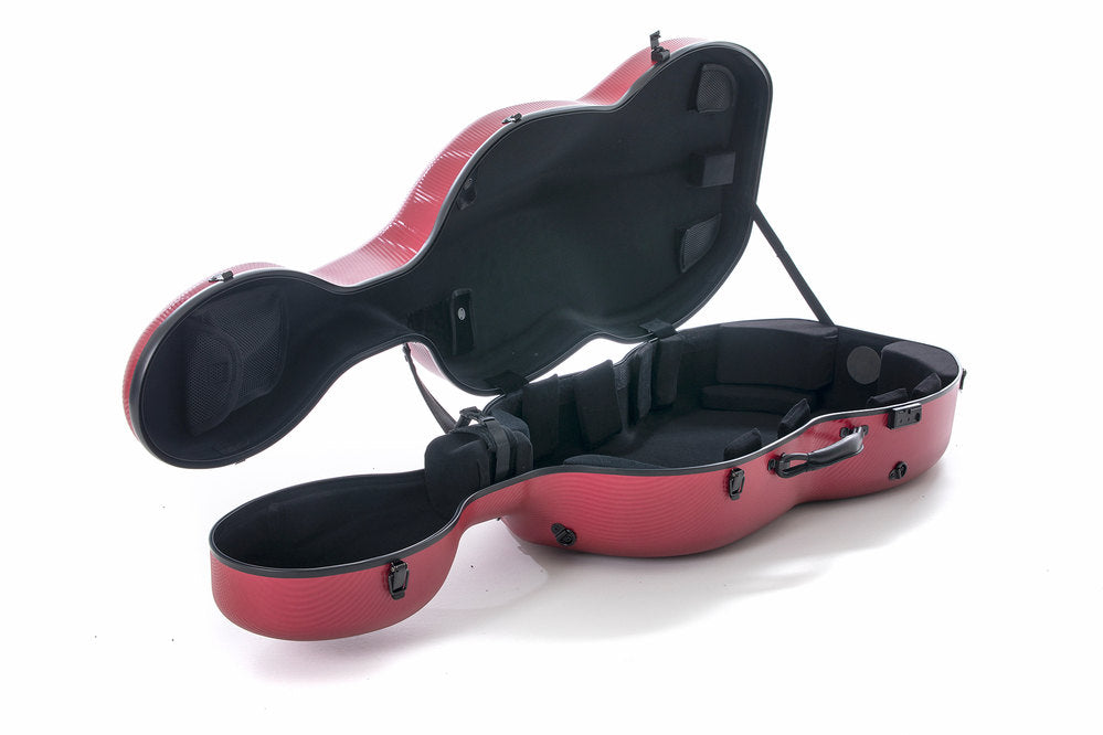 GEWA Polycarbonate 4.6 étui de violoncelle 4/4, rouge