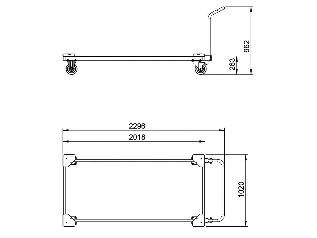 ALUTRUSS BE-1WG Stage Trolly