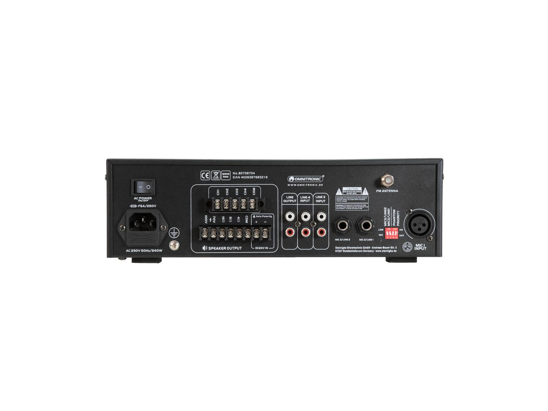 OMNITRONIC CPZ-120P Amplificateur de mixage PA