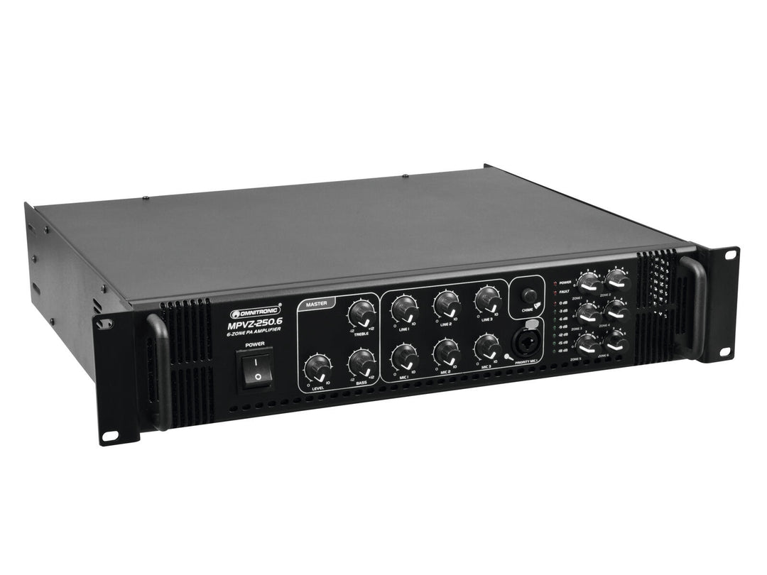 OMNITRONIC MPVZ-250.6 Amplificateur de mixage PA