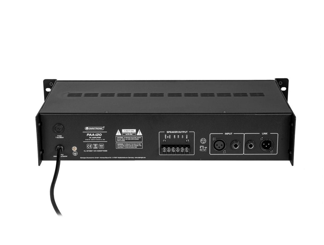 OMNITRONIC Amplificateur de sonorisation PAA-120