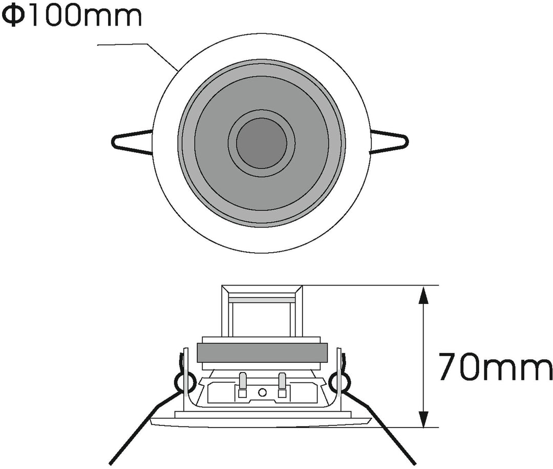 OMNITRONIC CS-2.5G Enceinte plafond dorée