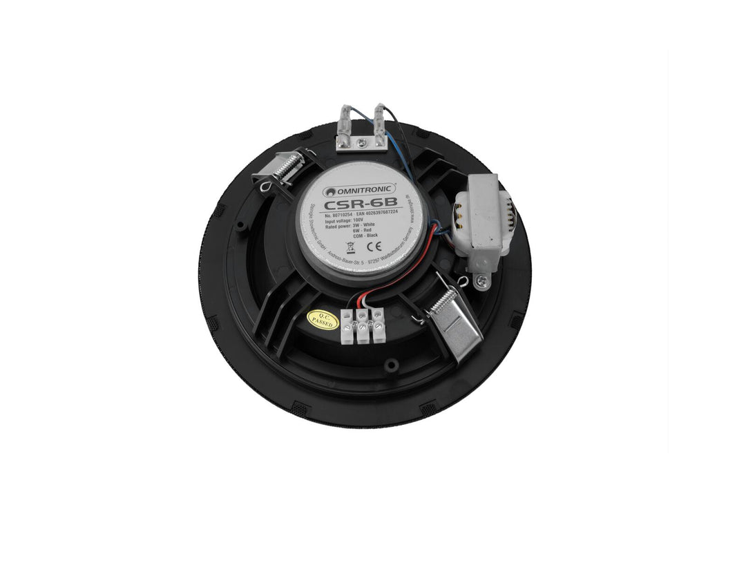 OMNITRONIC CSR-6B Enceinte de plafond noire