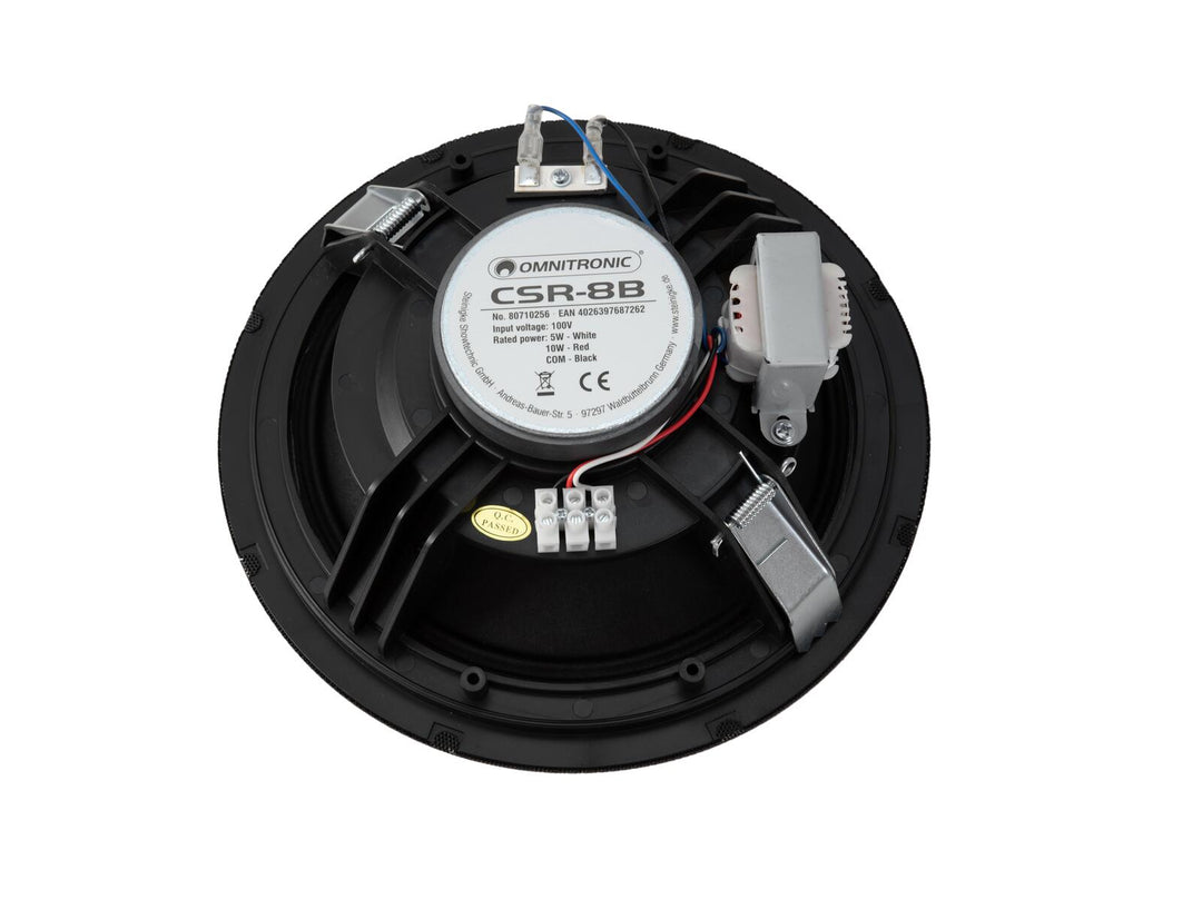 Enceinte plafond OMNITRONIC CSR-8B noire
