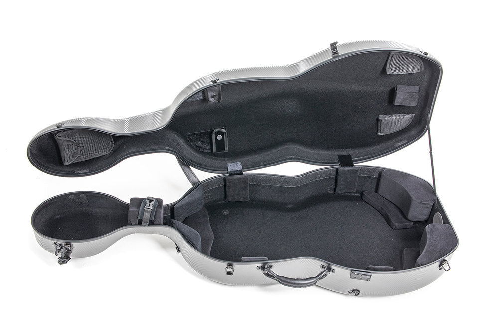 GEWA Polycarbonate 4.6 étui de violoncelle 4/4, gris, Rolly