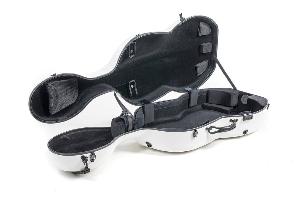GEWA Polycarbonate 4.6 étui de violoncelle 4/4, blanc, Rolly