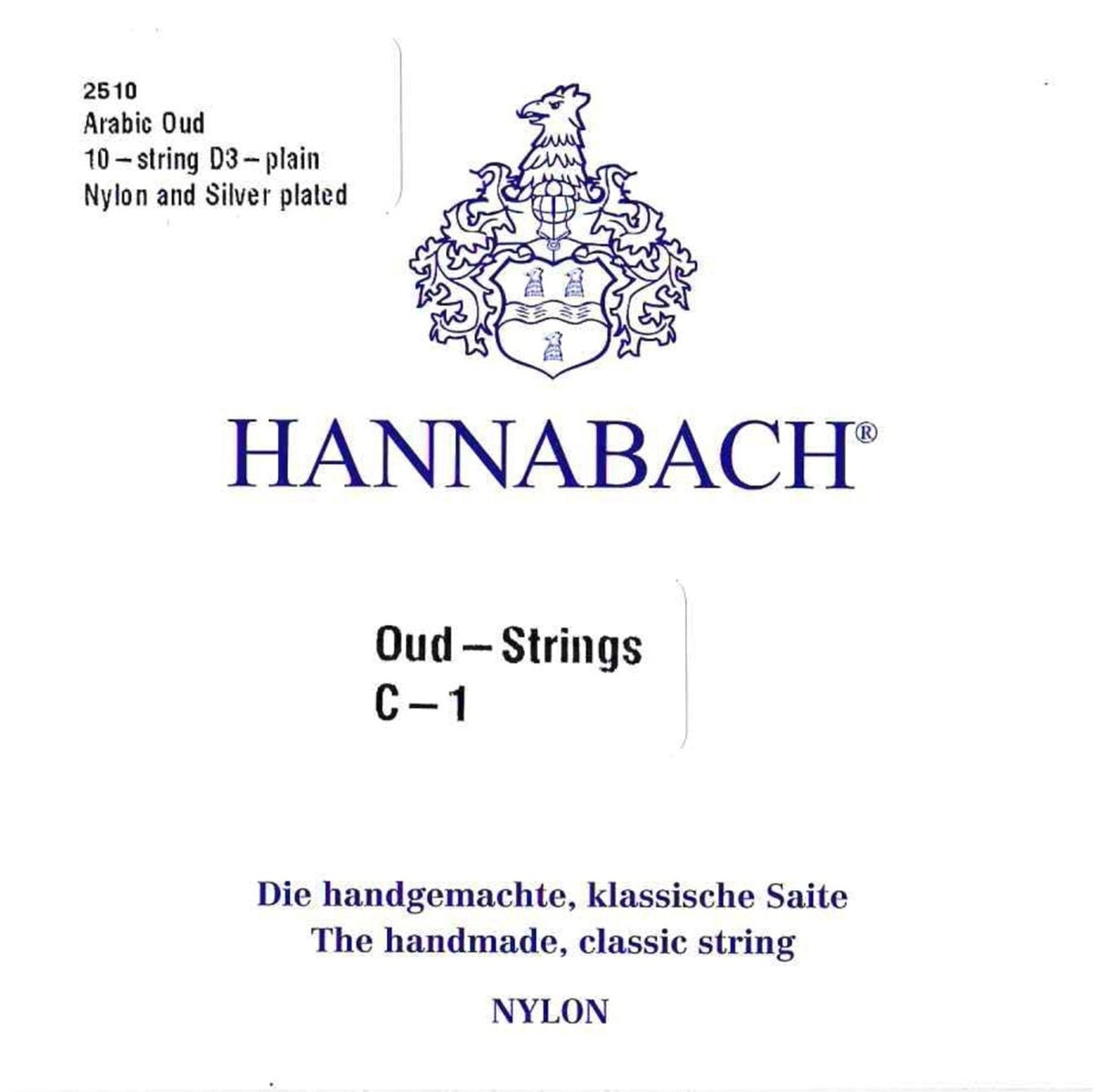 Hannabach Oud strings Arabic Aoud Nylon - 10-string (2510)