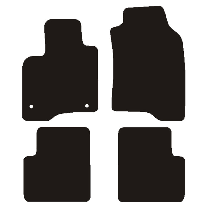 Tapis Fiat Panda 2012- avec verrouillage de tapis