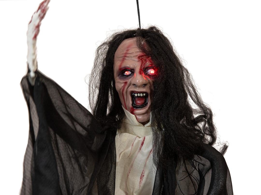 Halloween-figur spøgelse, animeret, 95 cm