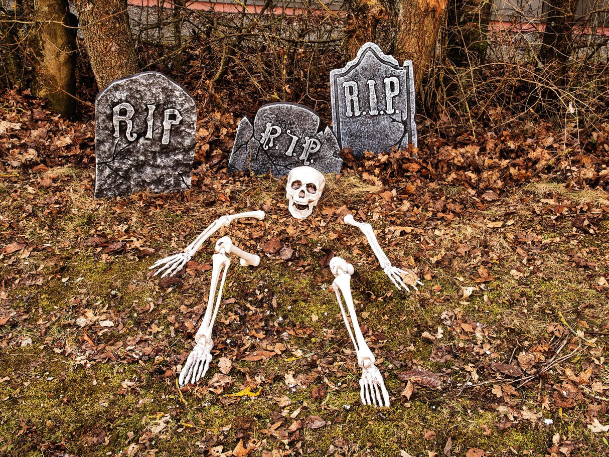 Halloween tombstone set