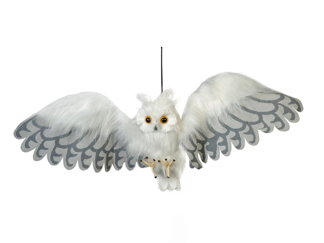 Chouette des neiges Halloween, animée, envergure de 75 cm