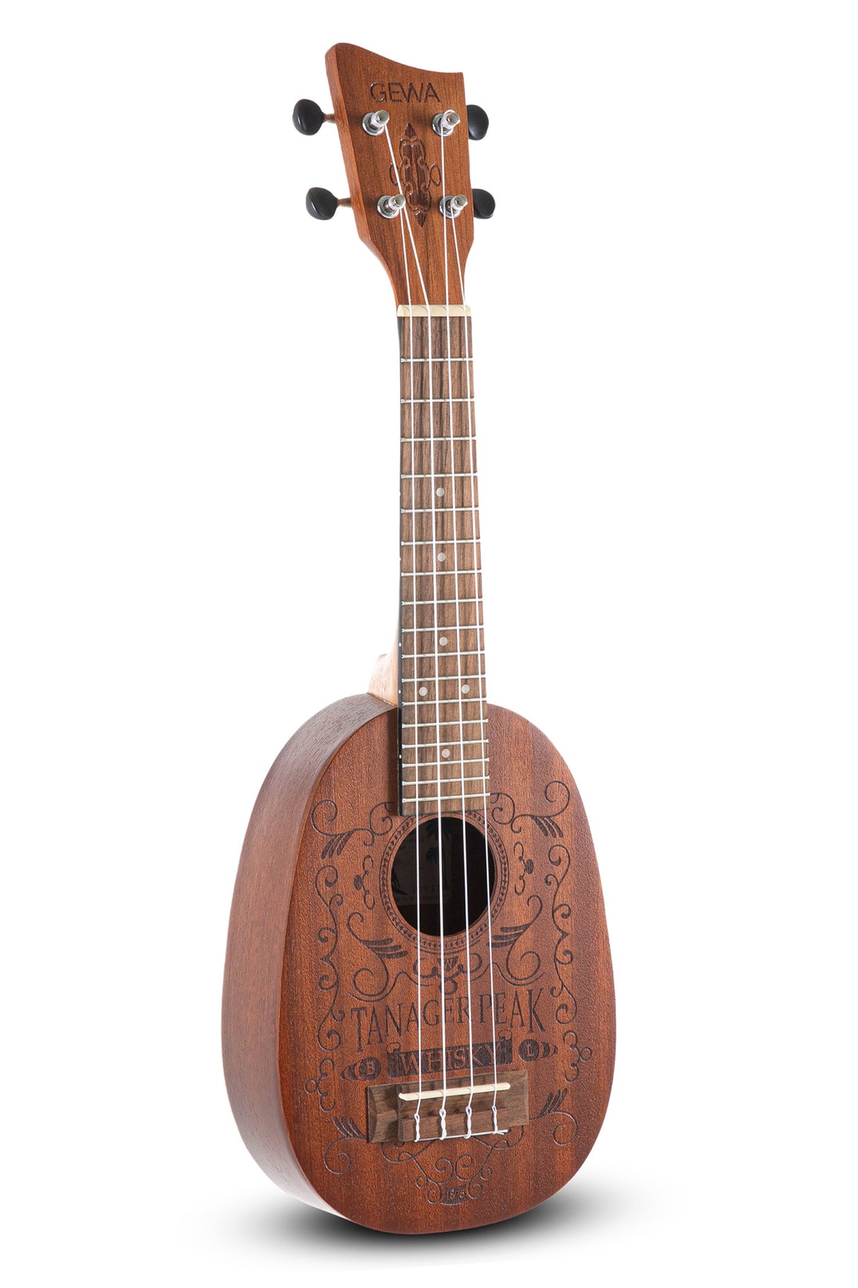GEWA Pineapple Ukulele Manoa K-PA-WHISKY - Soprano (Sapelli matt)