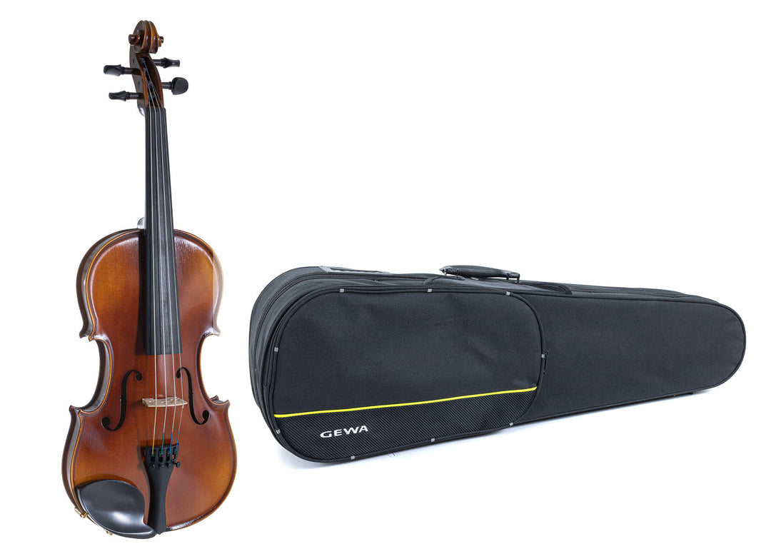 GEWA Violons Allegro - 3/4 (Prêt à jouer incl. étui moulé, sans archet, avec cordes Larsen Aurora, sécurisé pour le transport)