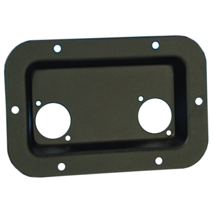Adam Hall 8708 BLK Écuelle Encastrée pour 2 Connecteurs Type-D