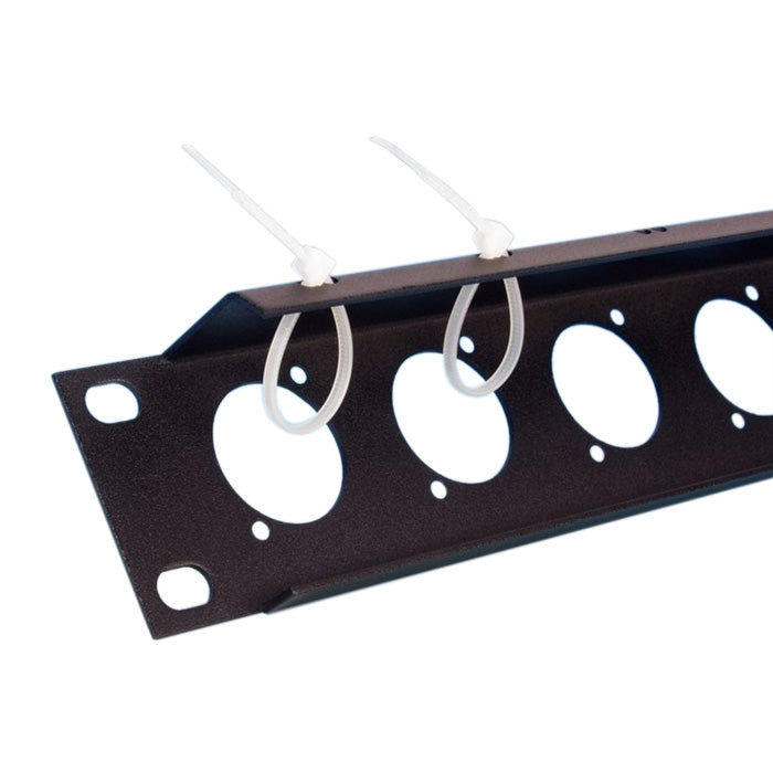 Adam Hall 872215 U-Shaped Rack Panel with Mounting Edge 1 Unit for 12 XLR D-Type Chassis