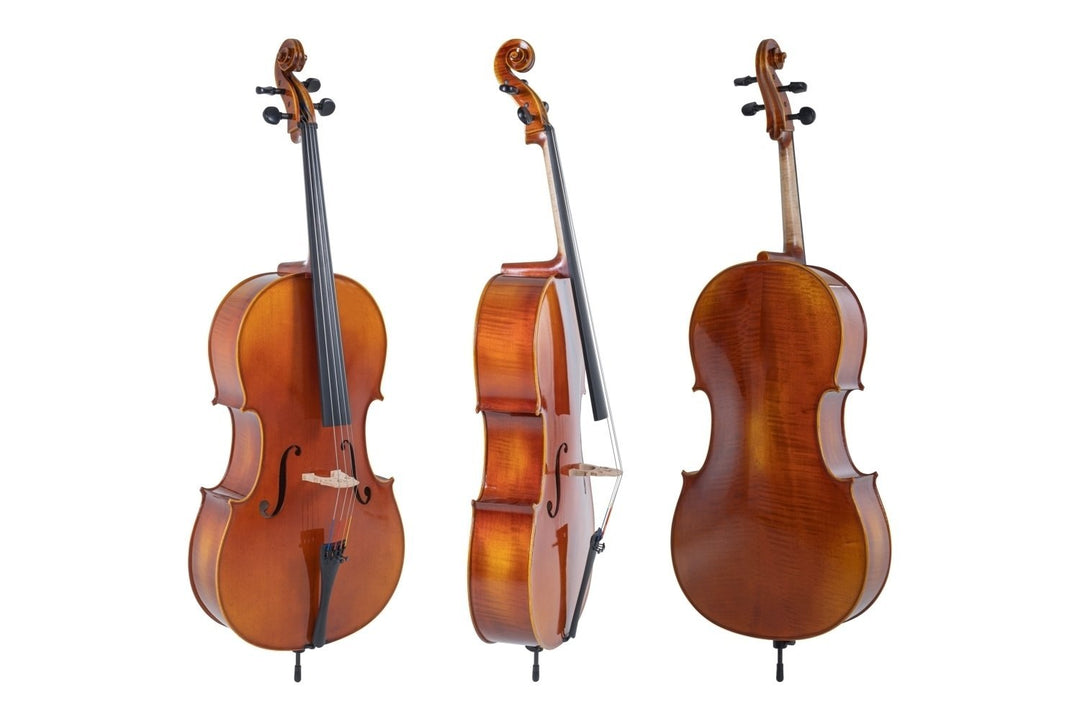 GEWA Violoncelle Maestro 1-VC3 - 4/4 (Prêt à jouer, avec bag, archet en Massaranduba et cordes Larsen Aurora, sécurisé pour le transport)