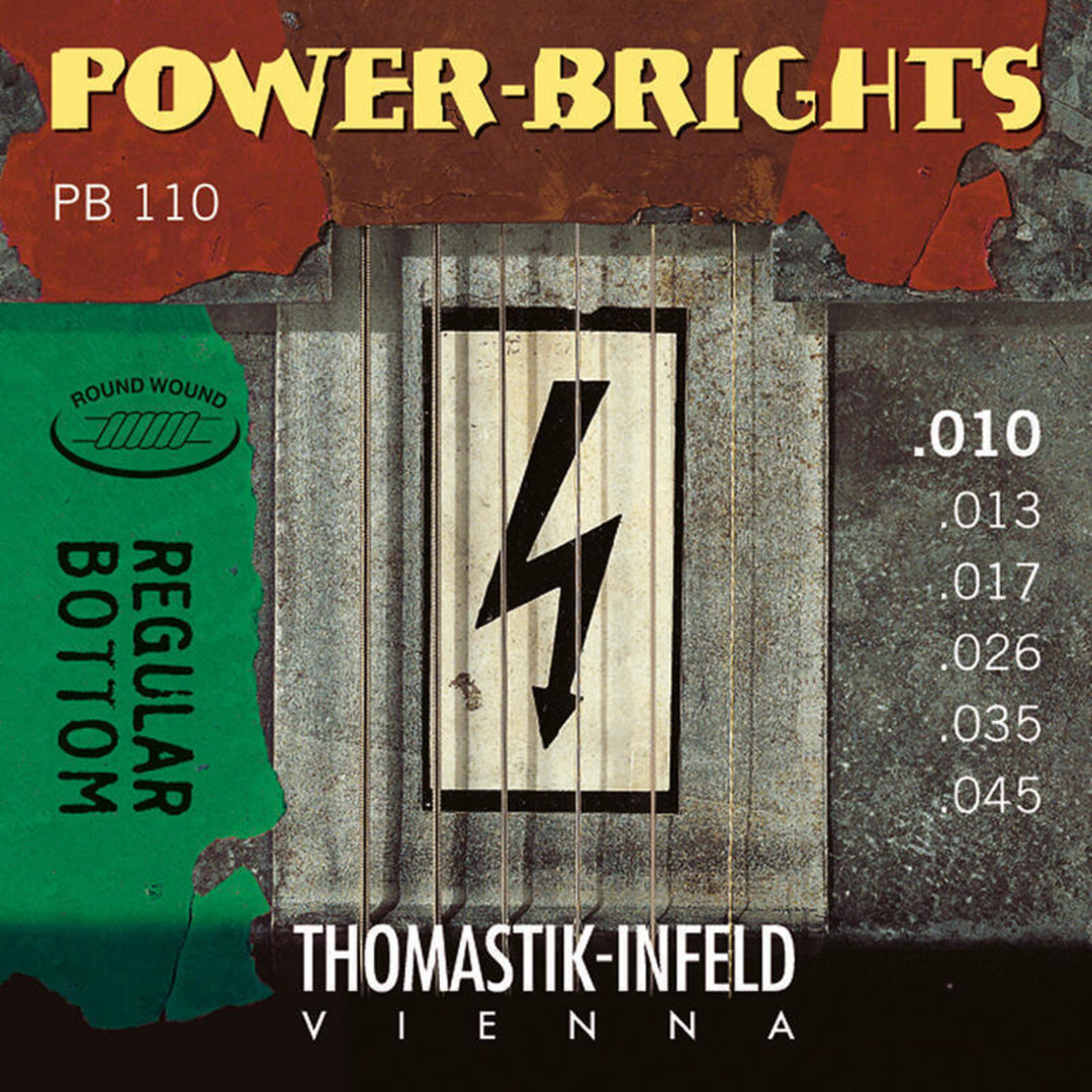 Thomastik-Infeld Cordes pour guitare électrique Power Brights Series - Set 010 (PB110)