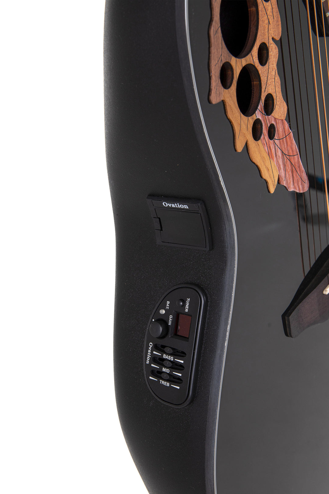 Ovation E-Acoustic Guitar Celebrity Elite Mid Cutaway - Black (CE44-5-G)