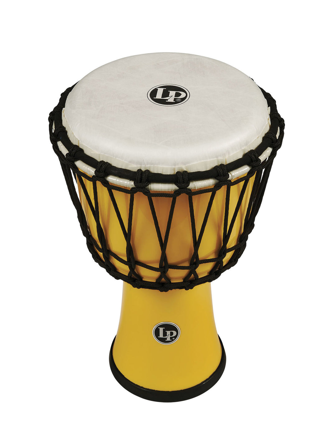 Latin Percussion Djembés World 7-inch Circle accordés par corde - Yellow (LP1607YL)