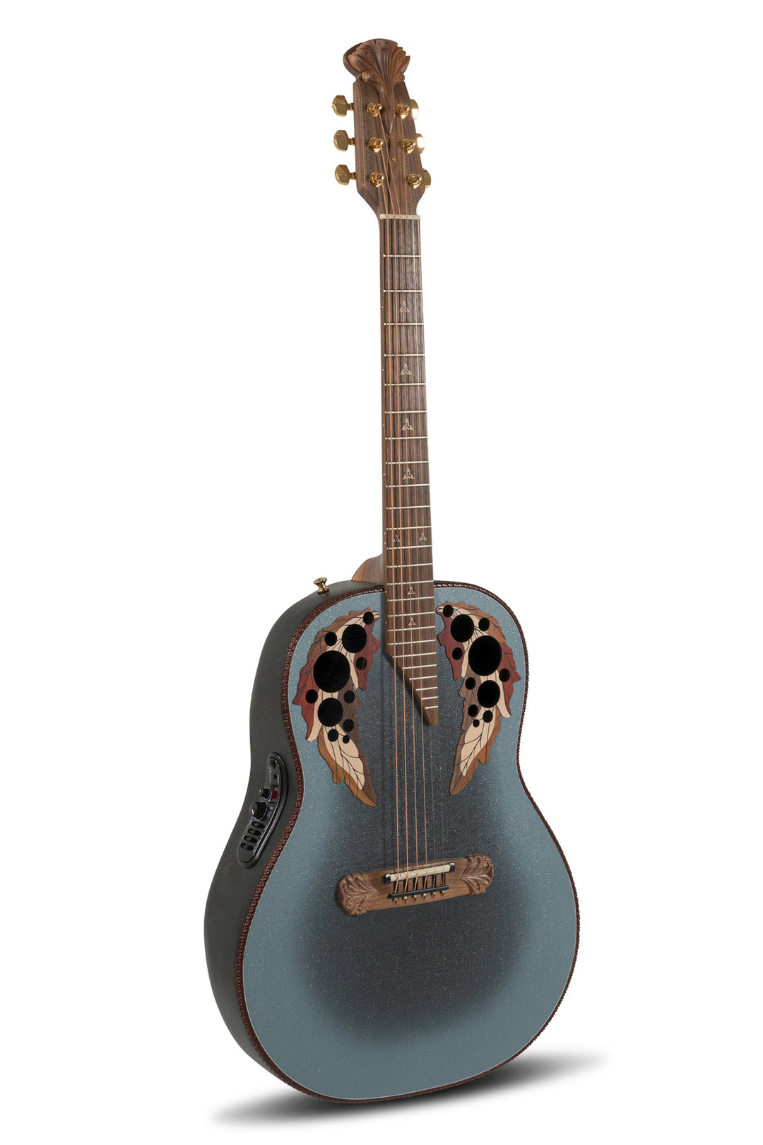 Adamas 1687GT Deep Non-Cutaway guitare électro-acoustique, Reverse Blue Burst