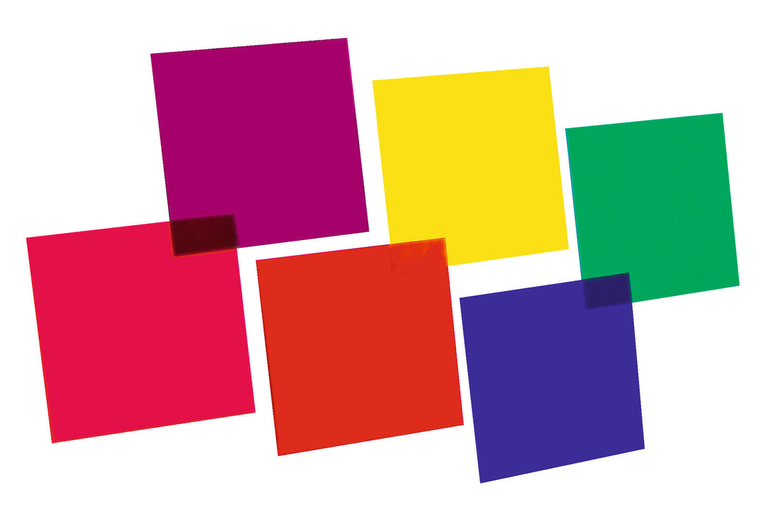 Set de gélatines couleur EUROLITE 24x24cm, six couleurs