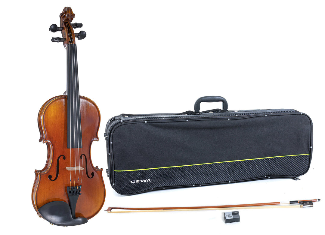 GEWA Violons Maestro 1 - 1/4 (Prêt à jouer, étui de violon inclus, archet en Massaranduba et cordes Larsen Aurora)