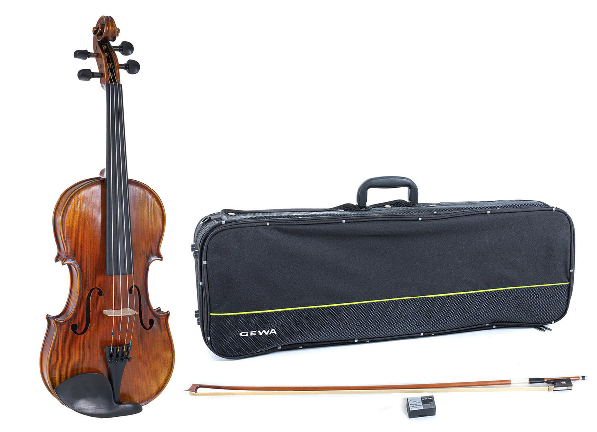 GEWA Violin Maestro 2 - 1/4 (Ready to play incl. violin case, Massaranduba bow and Larsen Aurora strings)