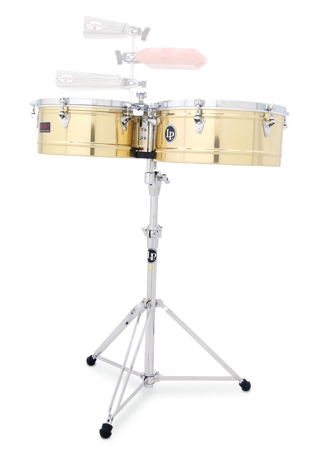 Timbales Latin Percussion Prestige en laiton massif - 14"/15" (LP1415-B)