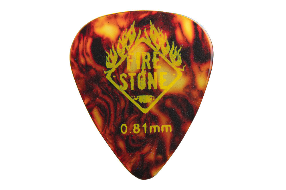 Fire & Stone Mix médiators en celluloïd, 0,81 mm, écaille et perloïde