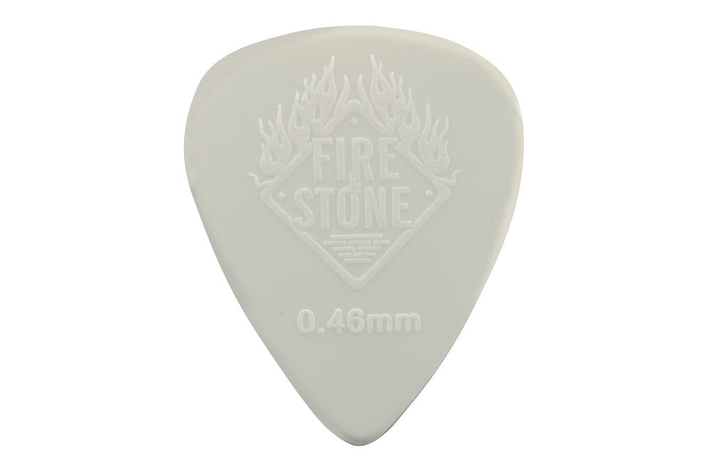 Médiators Fire & Stone Nylon 0,46 mm, crème, 12 pièces