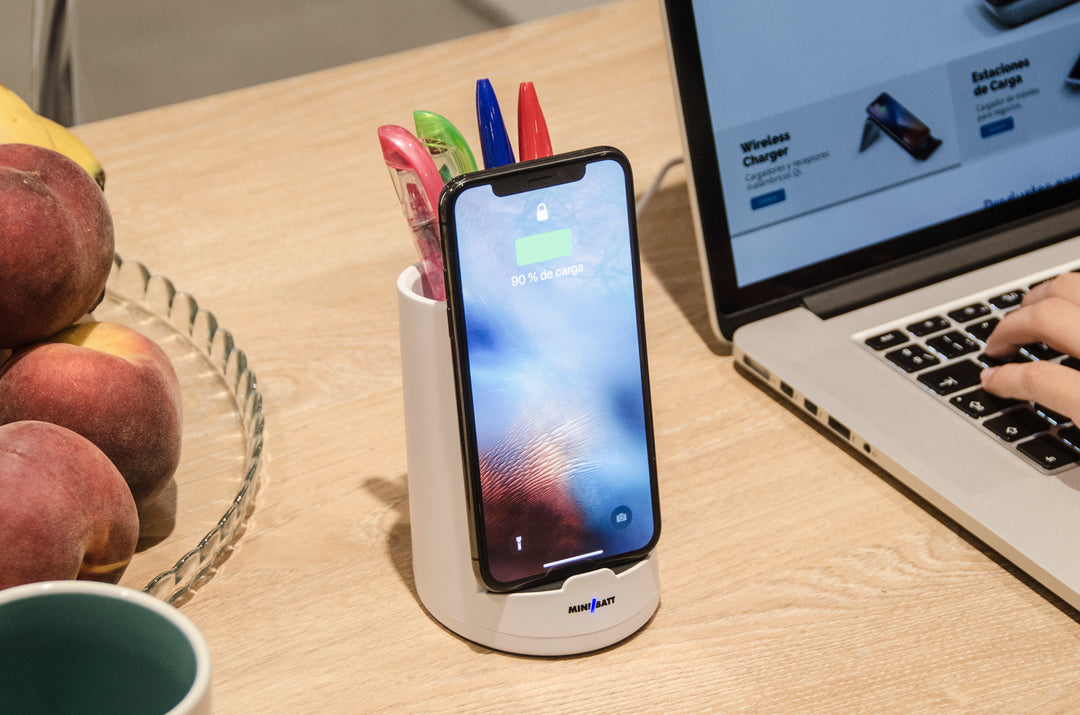 MINIBATT Porte-crayons avec Chargeur Sans Fil