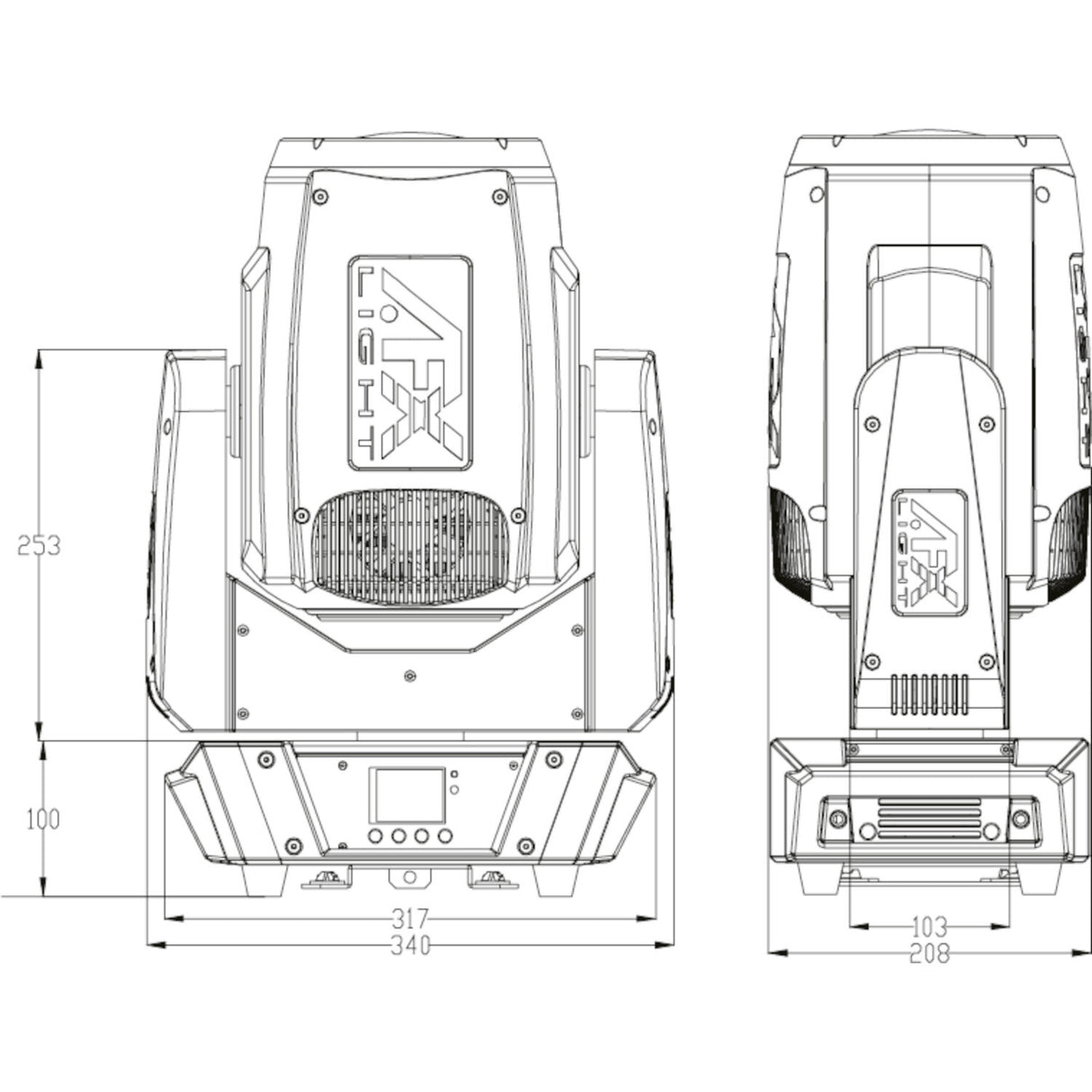 AFX BEAM 200 Tâtes Mobiles (200 Watt)