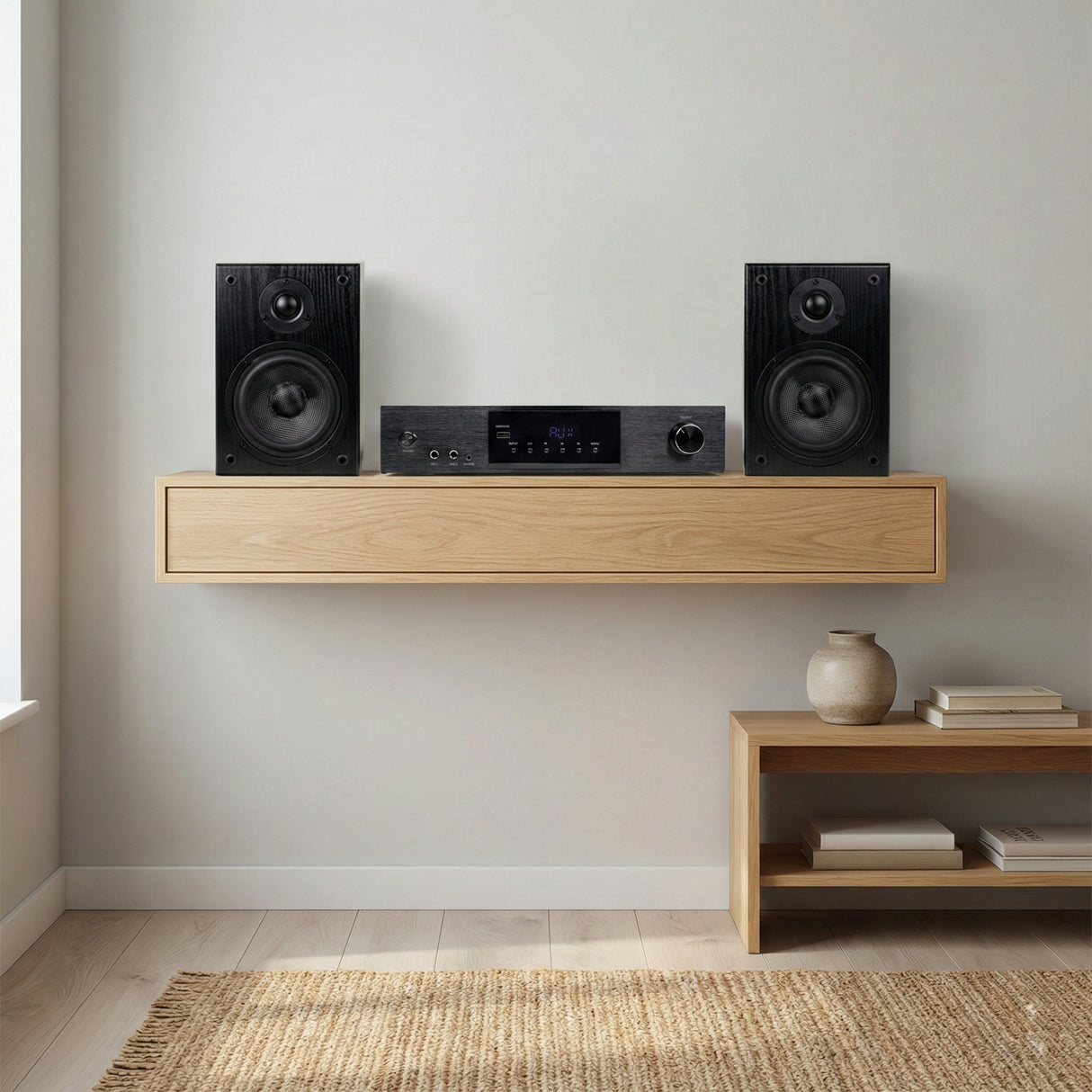 SoundMate HBS-05 Enceintes Bibliothèque & Amplificateur HiFi