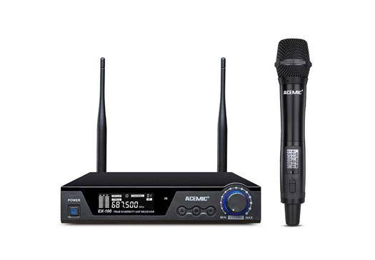Microphone sans fil à main et récepteur - ACEMIC EX-100