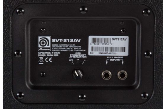 Ampeg SVT212AV Cabinet Amplificateur basse