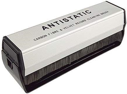 Brosse en Velours et Fibre de Carbone pour Disques Vinyles