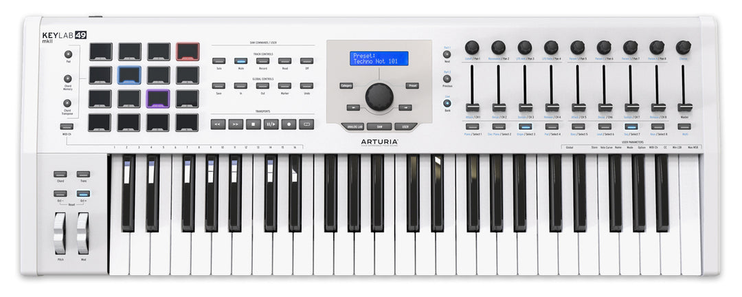 Arturia KeyLab 49 MKII Clavier MIDI (White)