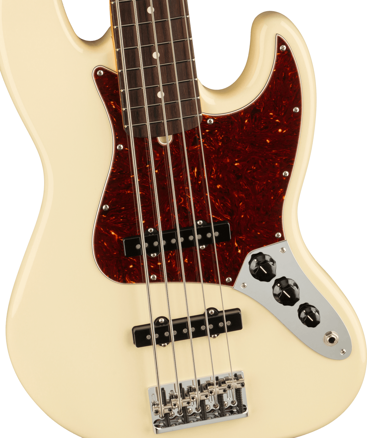 Fender American Professional II Jazz Basse électrique (Olympic White)