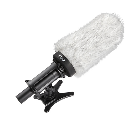 Bonnet anti-vent Boya pour microphone shotgun, longueur 160 mm