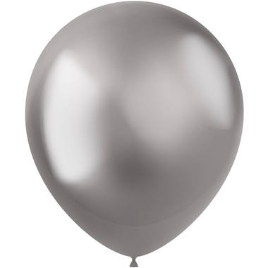 Ballons 10 pcs. (Argent Intense, 33cm)