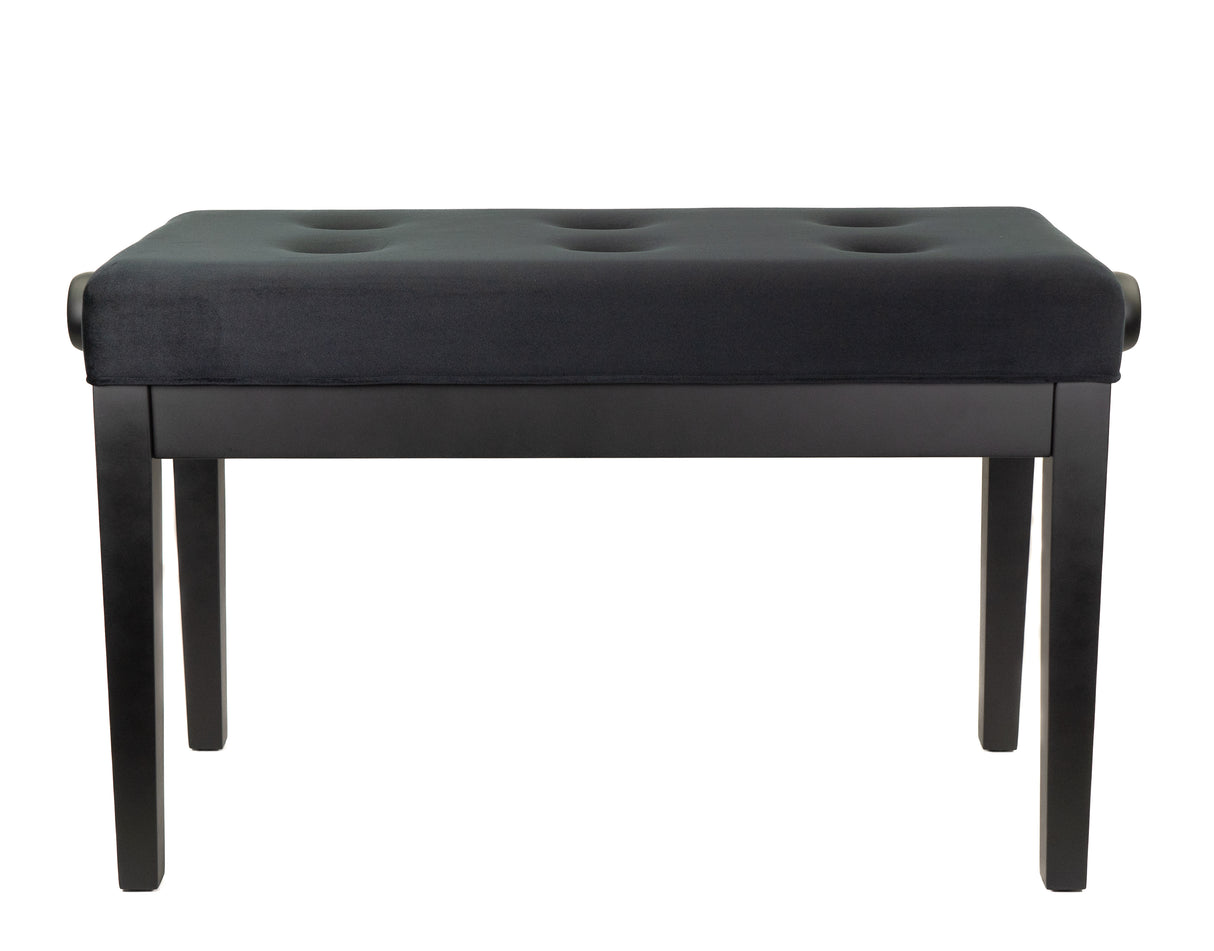 BandMate PB200D Deluxe Double Piano Bench (Matte Black)