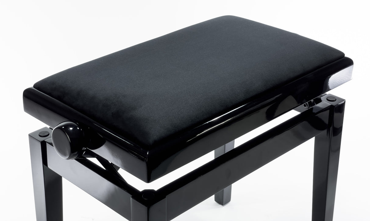 Grooveland KB200 Banc de piano (Noir Brillant)