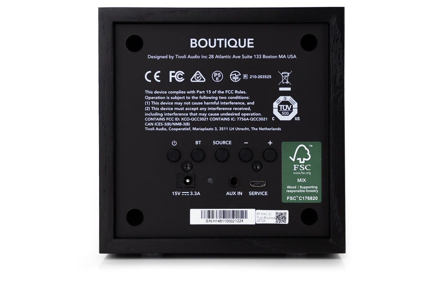 Enceinte Bluetooth Tivoli Audio Boutigue, noire